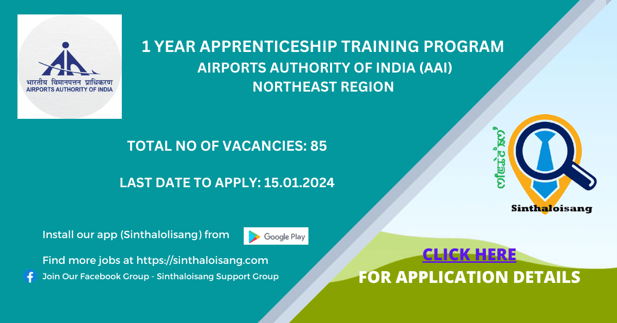 Airports Authority Of India (aai) 1 Year Apprenticeship Training 