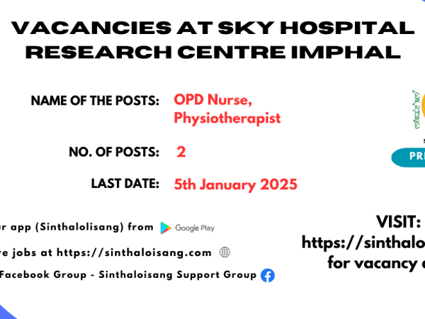 VACANCIES AT SKY HOSPITAL RESEARCH CENTRE IMPHAL