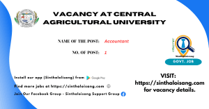 VACANCY AT CENTRAL AGRICULTURAL UNIVERSITY