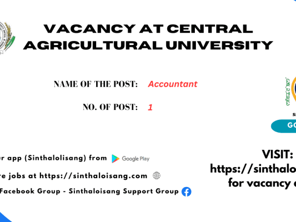 VACANCY AT CENTRAL AGRICULTURAL UNIVERSITY