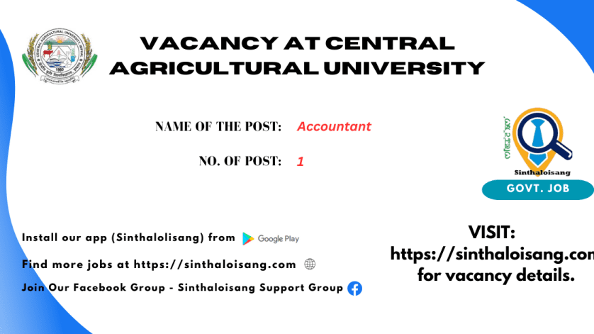 VACANCY AT CENTRAL AGRICULTURAL UNIVERSITY