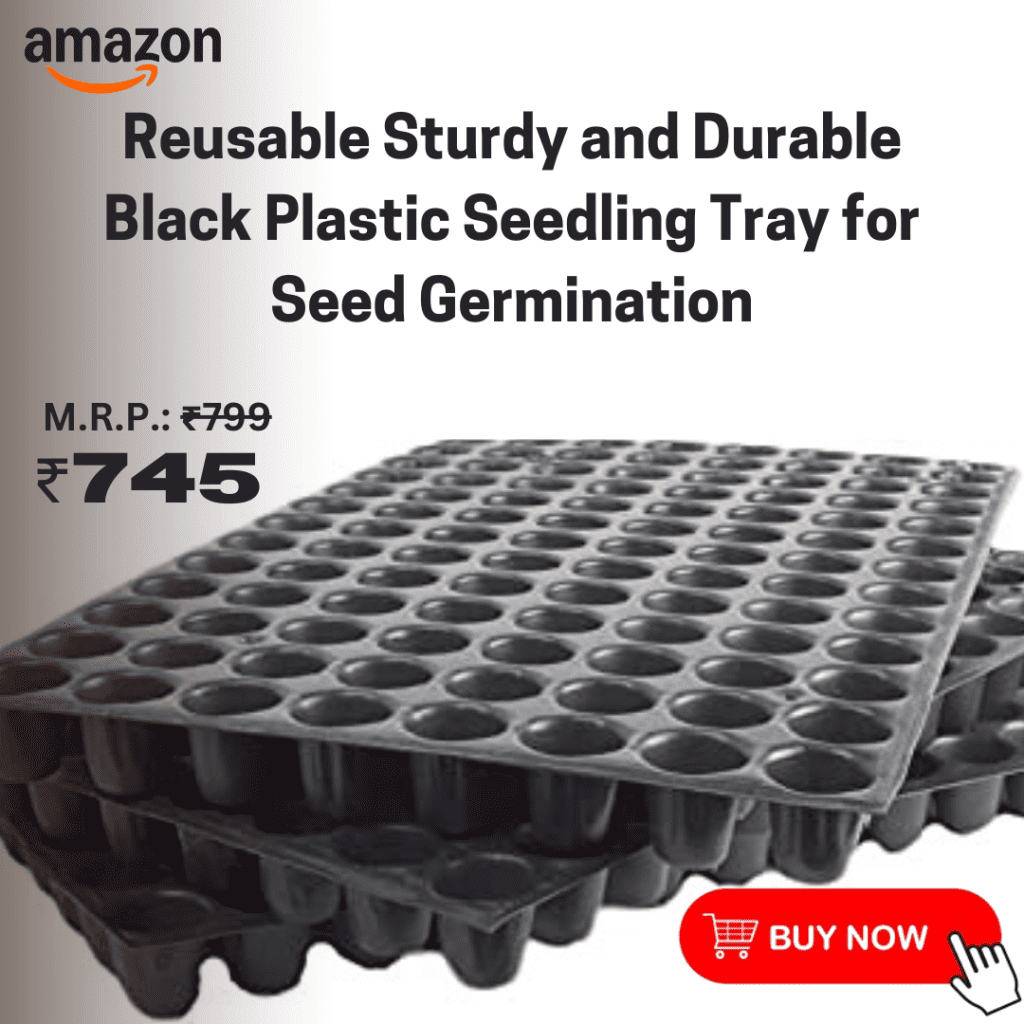 This image has an empty alt attribute; its file name is Reusable-Sturdy-and-Durable-Black-Plastic-Seedling-Tray-for-Seed-Germination-1024x1024.png