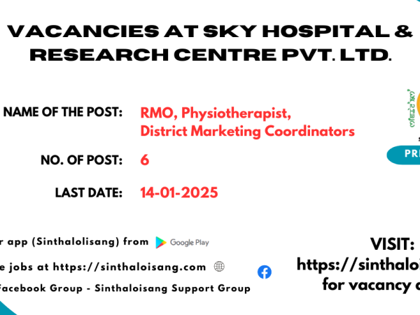 VACANCIES AT SKY HOSPITAL & RESEARCH CENTRE PVT. LTD.