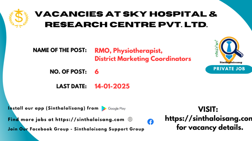 VACANCIES AT SKY HOSPITAL & RESEARCH CENTRE PVT. LTD.