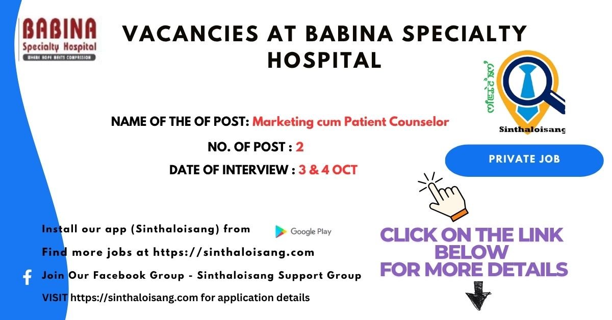 VACANCIES AT BABINA SPECIALTY HOSPITAL